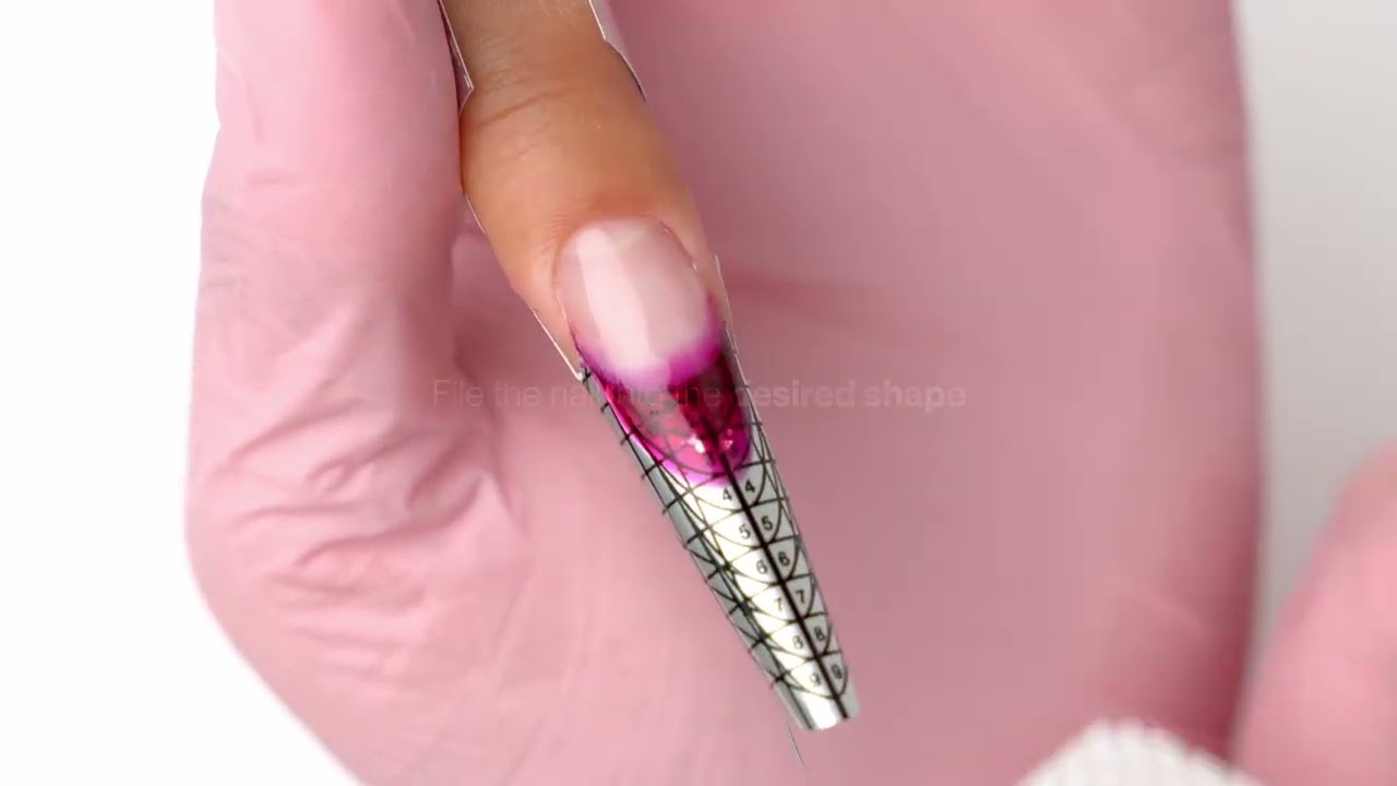 ProNails BSTRONG Crushed Glass Gel ombre look