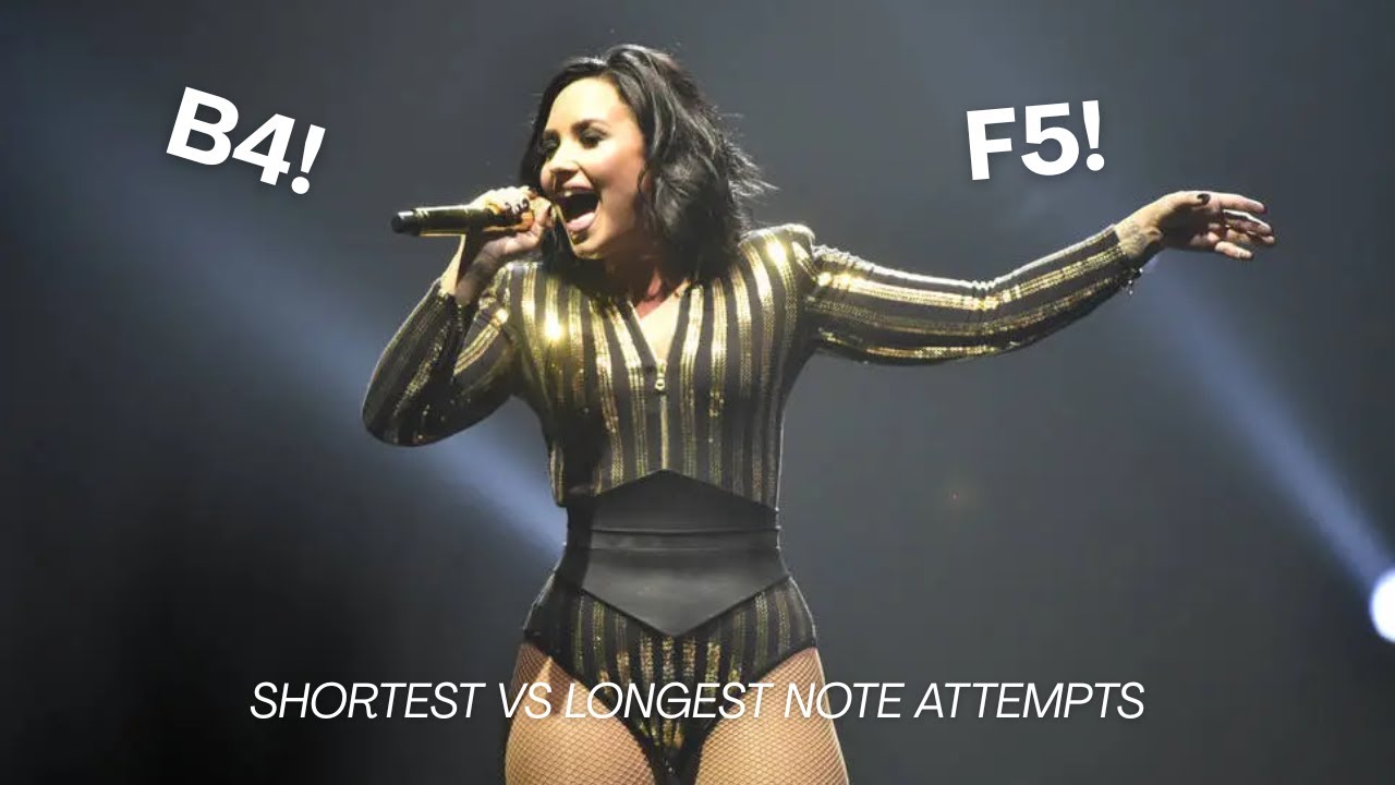 Demi Lovato's Shortest to LONGEST Note Attempts!