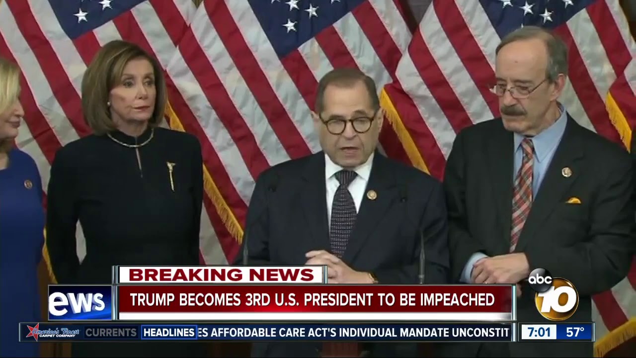President Trump becomes third president to be impeached