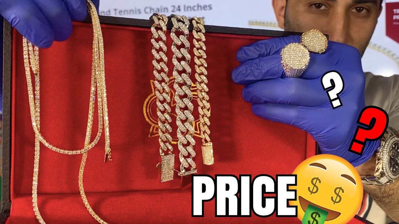 PRICE The BEST DIAMOND JEWELRY ! DIAMOND Cuban Links Bracelets / DIAMOND Tennis CHAINS / RINGS
