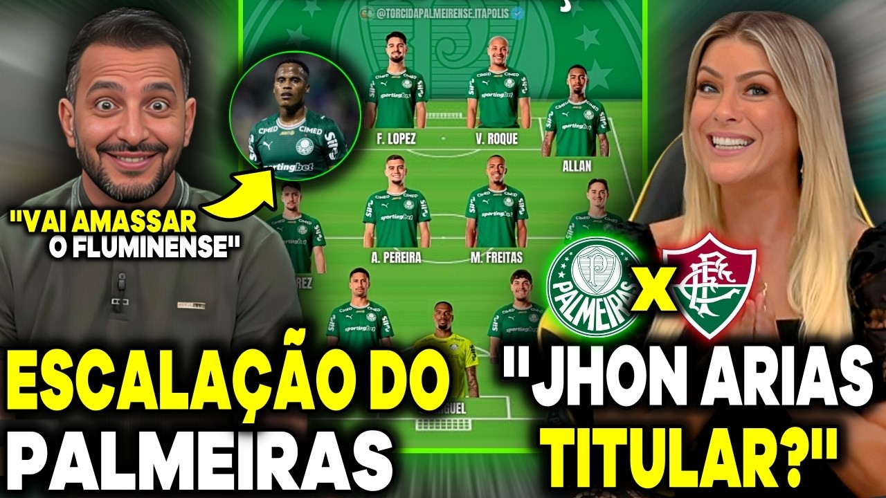 ÓTIMA NOTÍCIA! RENATA FAN E EDU DRACENA REAGIRAM A ESCALAÇÃO ''ARIAS É MONSTRO E HOJE TEM GOL DELE''