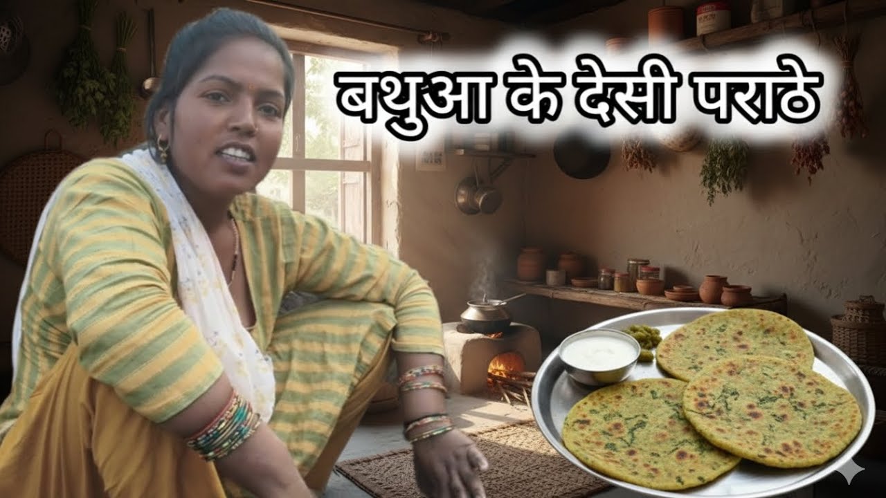 Bathua ke paraathe kaise banaen || desi gano ke paraante || Neelam shakya 