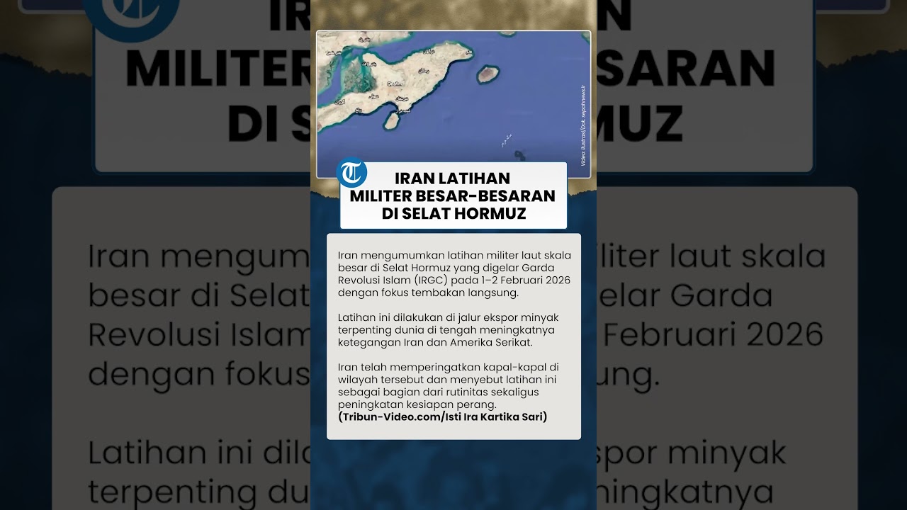 Iran Unjuk Kekuatan! IRGC Latihan Militer Besar-besaran di Selat Hormuz, Kapal-kapal Diminta Waspada