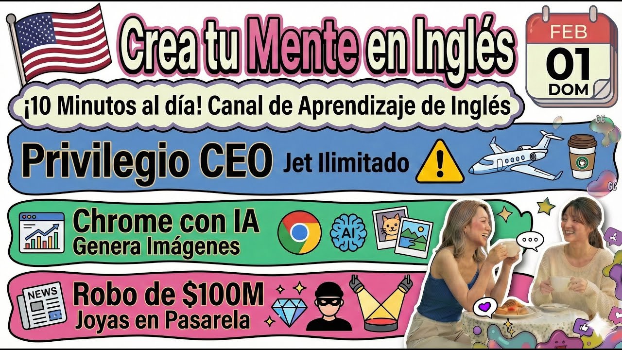 [Noticias] Starbucks Jet Ilimitado | Gemini Nano AI | Joyas del Louvre | Aprender Inglés 2026-02-01