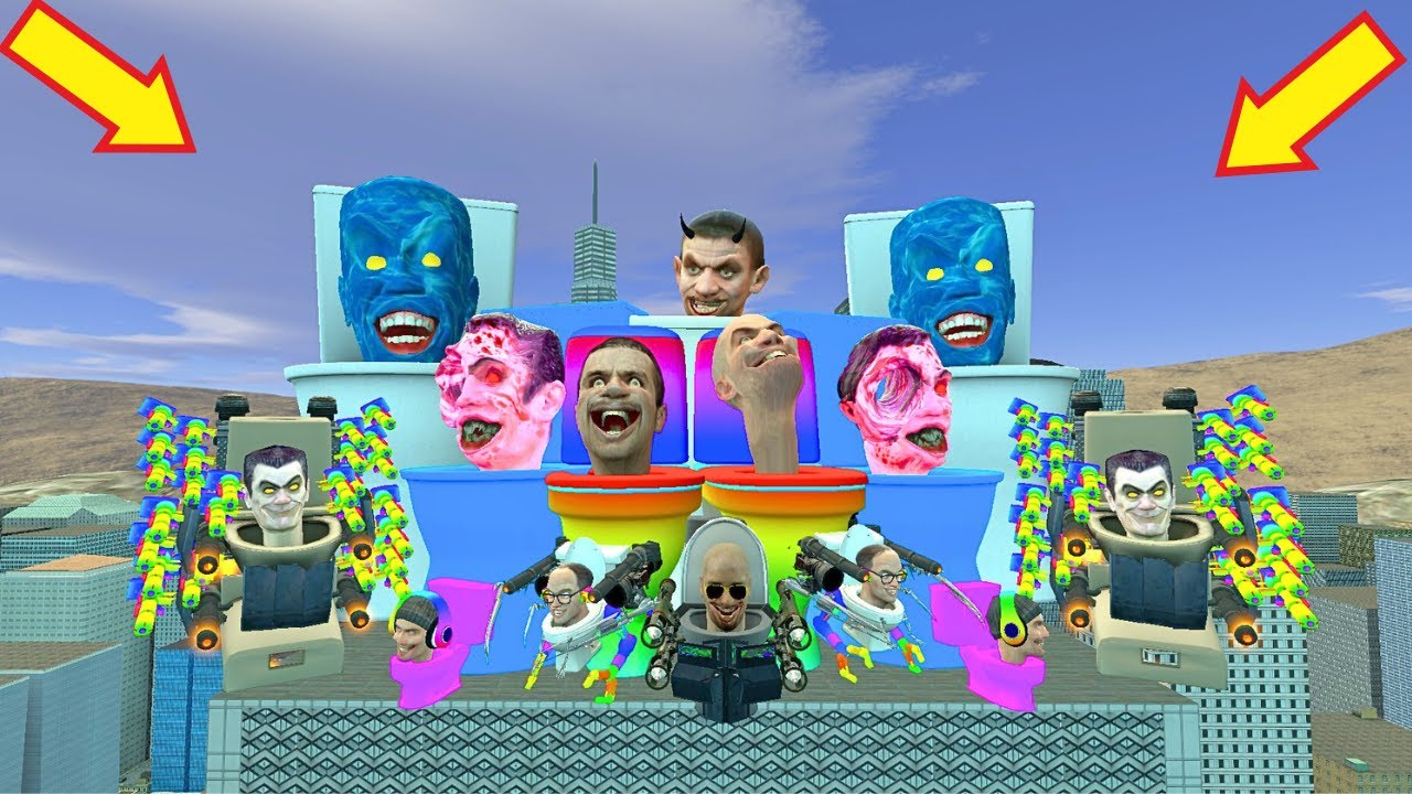 Spartan Kicking Infected Skibidi Toilet Into The Big City! | Garry’s Mod.PateTV2