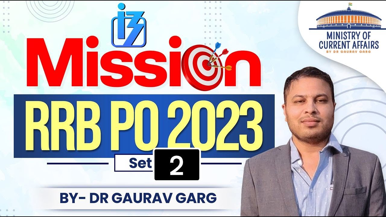 RRB PO 2023: Most Important Current Affairs and Banking Awareness Questions by Dr. Gaurav Garg