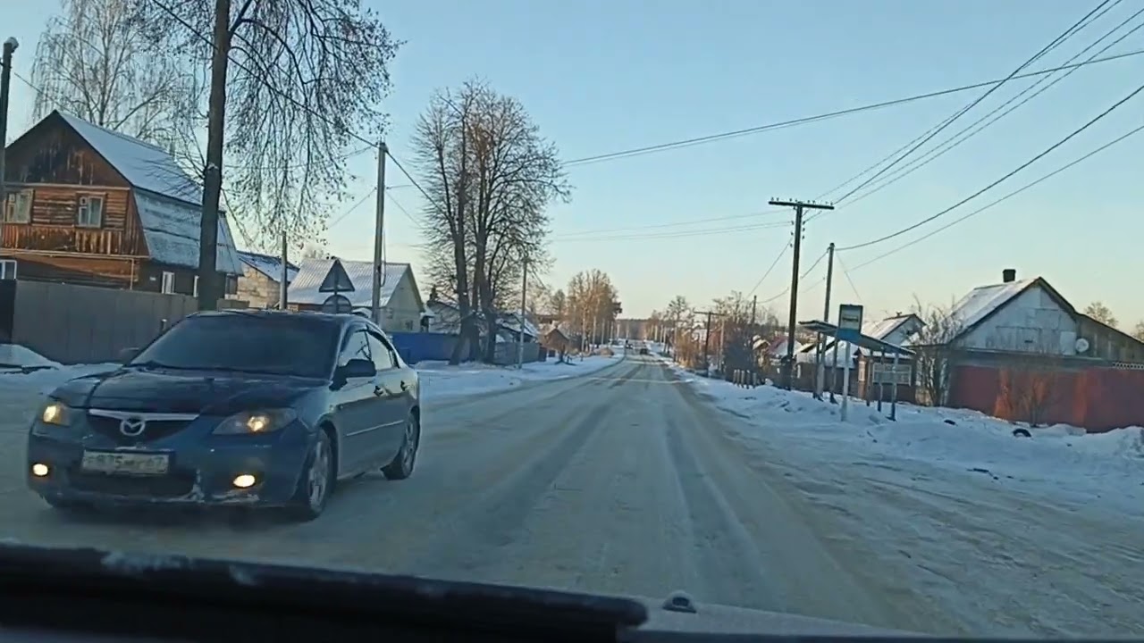 Клетня. Ул. Ленина зима 2023г.