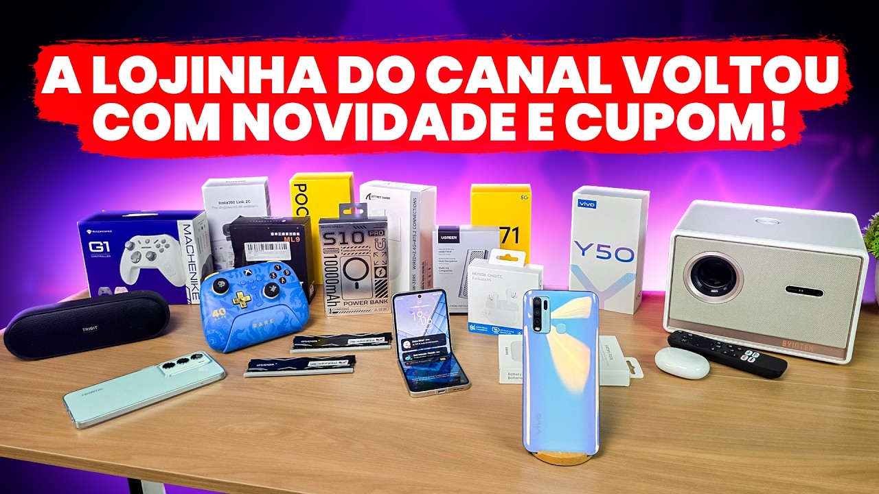 A LOJINHA DO CANAL VOLTOU COM TUDO, TEM CUPOM, PREÇO BOM E COM MUITA NOVIDADE LEGAL!