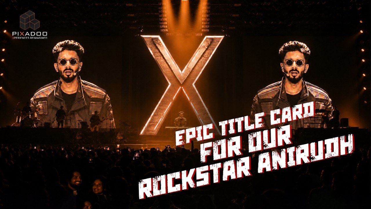 The Tech Behind the Magic: Anirudh's XV Tour Live Intro | PIXADOO | XPERIENCES REIMAGINED