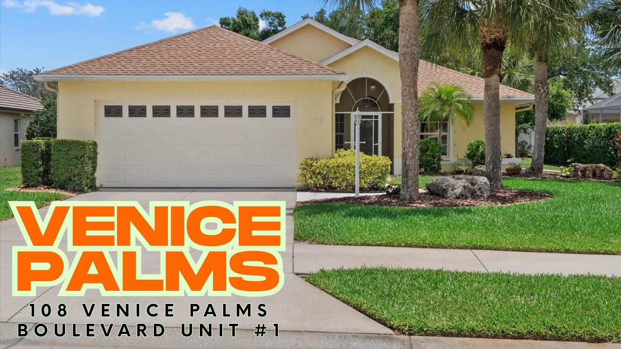 108 Venice Palms Blvd #1 Venice FL | Pool Home for Sale in Venice Palms 🏡 The Hupp Group