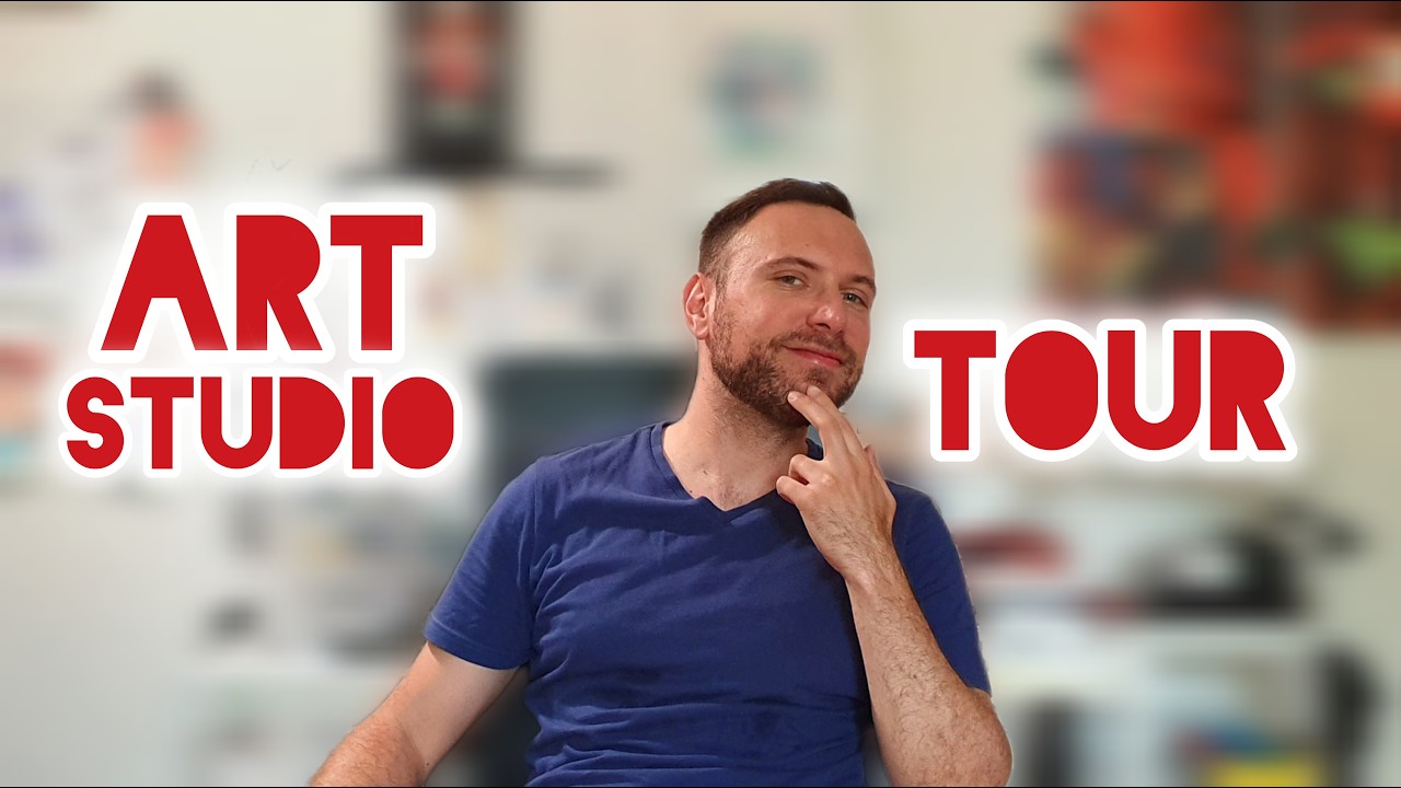 ТУР ПО ХУДОЖЕСТВЕННОЙ СТУДИИ: Как я организовал свою небольшую домашнюю студию + организацию пост...