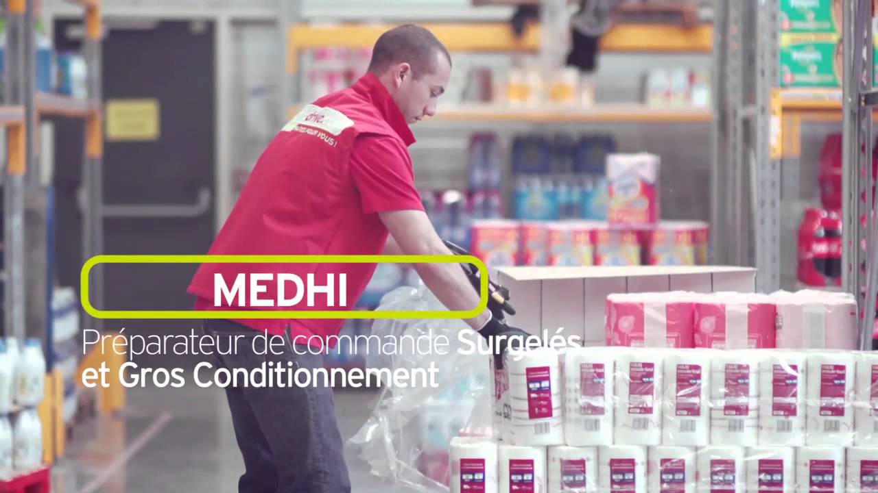 Pr&eacute;paration des commandes chez chronodrive