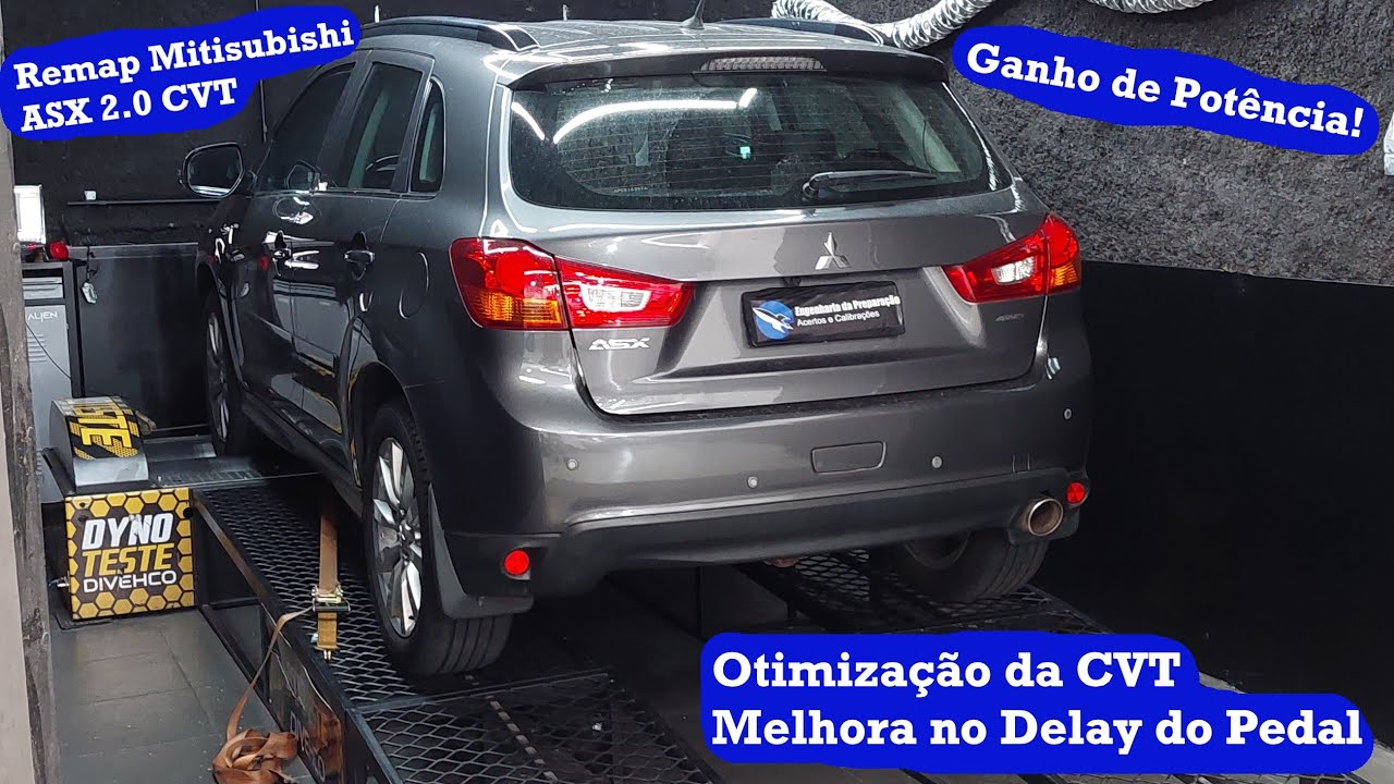 Mitisubishi ASX 2.0 CVT Remapeada! Ganho de potência! Delay do pedal e resposta da CVT otimizados.