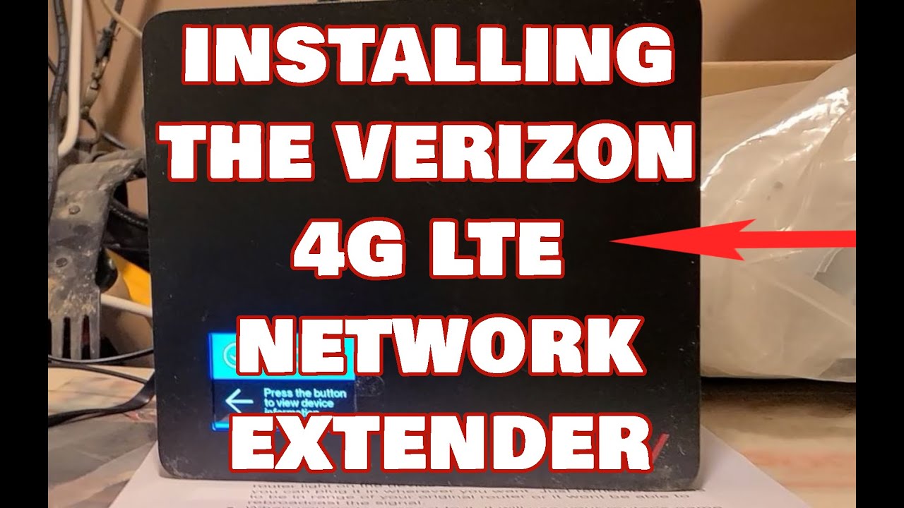 Установка моего сетевого расширителя Verizon Wireless 4G LTE