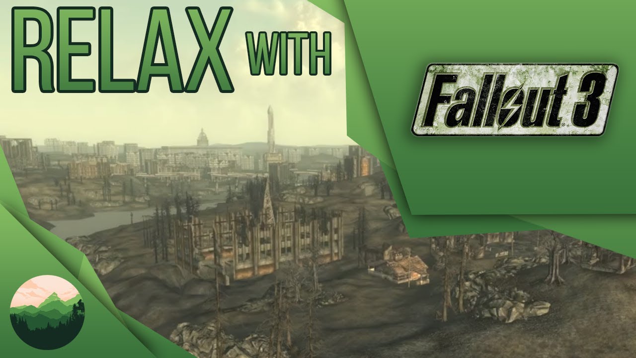 FALLOUT 3 - Relaxing Gameplay for Sleep/Meditation/Study/Ambience (Wind/Ambient Music/Nature)