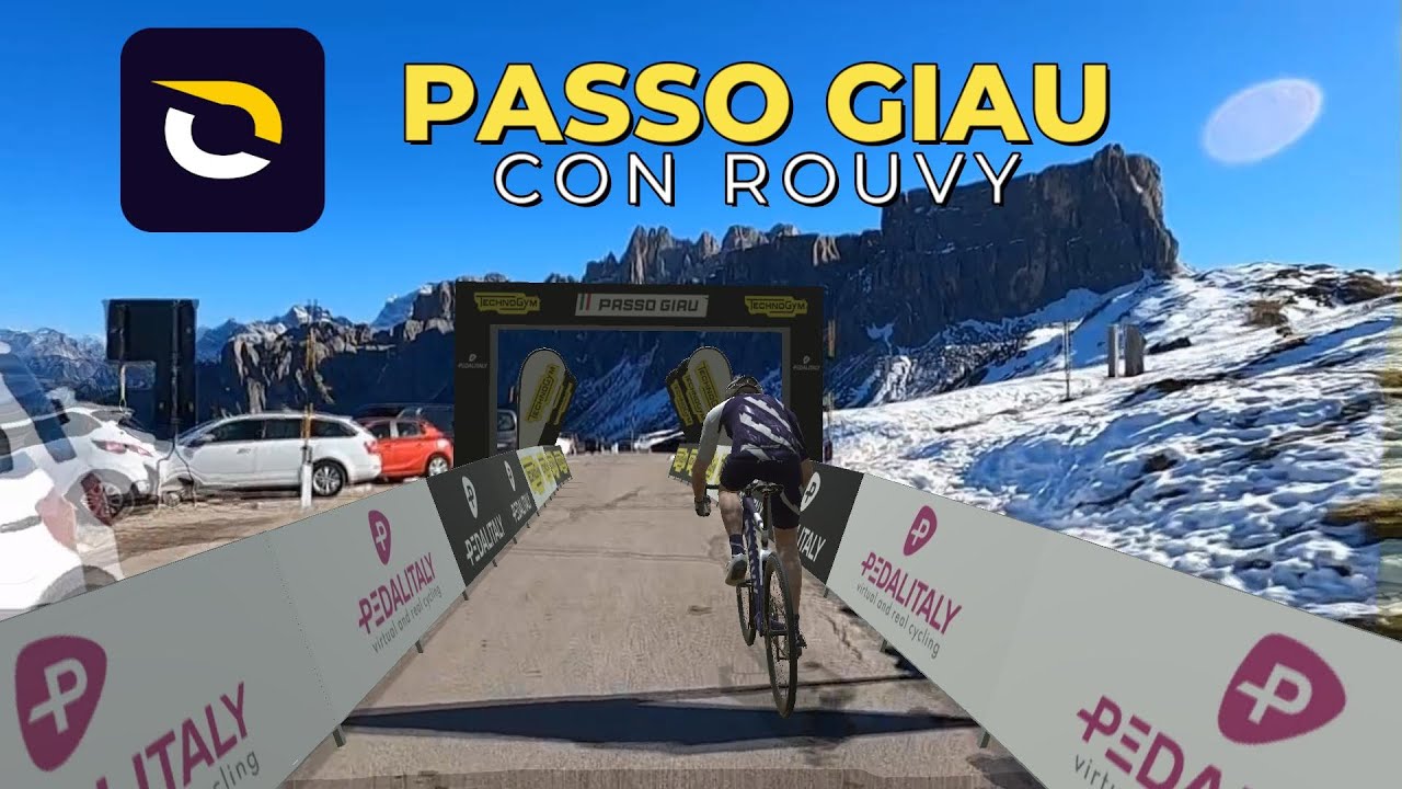 Rouvy e Passo Giau - allenamento ciclismo su rullo Xplova Noza S + setup