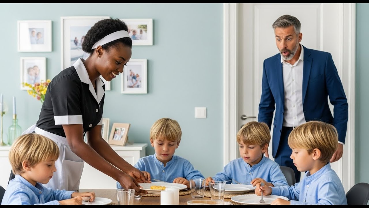 KOREAN MAFIA'S QUADRUPLETS DROVE EVERY NANNY AWAY—WHAT HE SAW THE NEW AFRICAN MAID DOING LEFT HIM SP