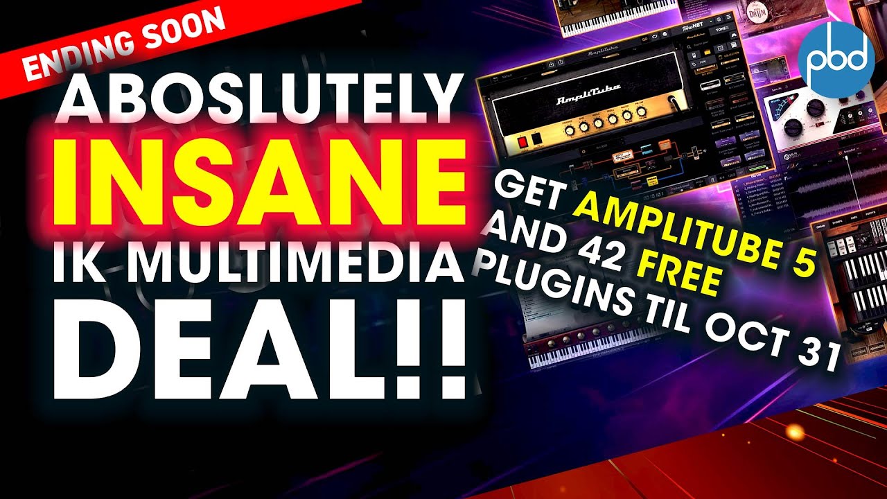 WTF Is This Sale Real?! IK Amplitube + 42 Free Plguins - Group Buy Sale!!