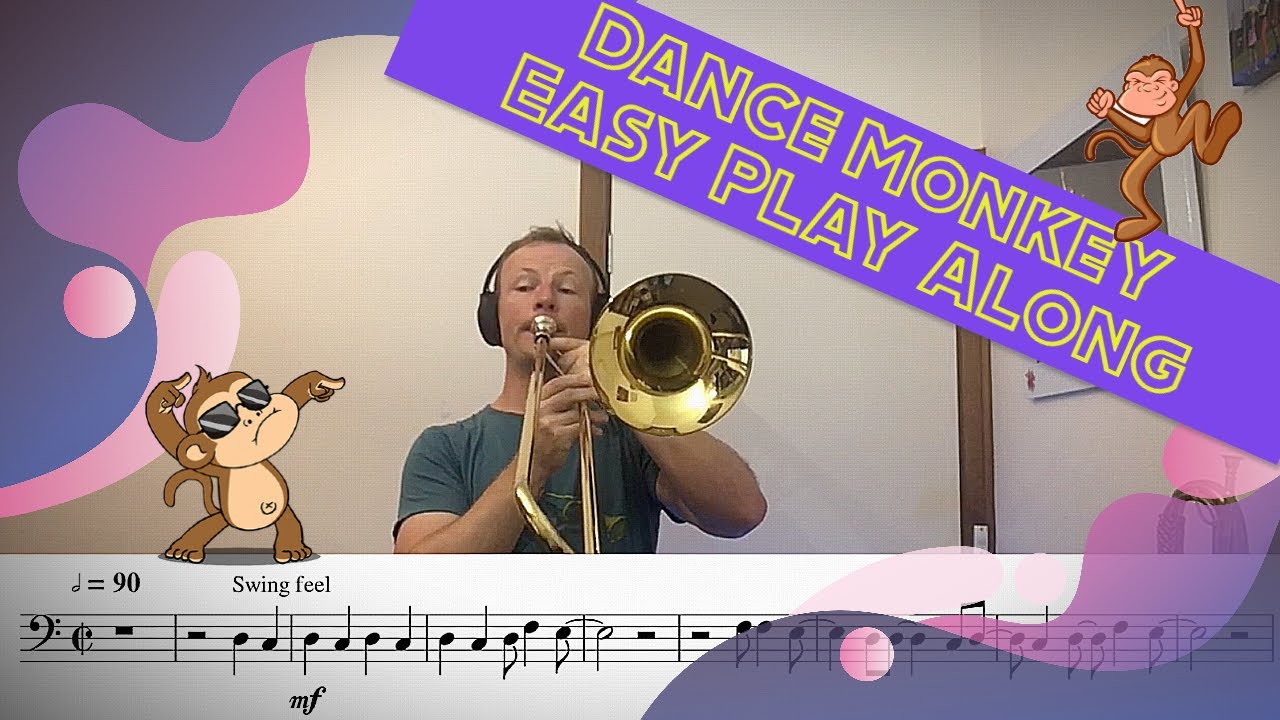 Dance Monkey - Easy Trombone Play Along!