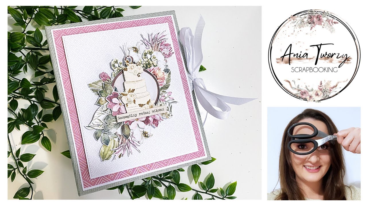Duży album ślubny z elementami pop-up "Na zawsze razem" warsztaty online z Ania Tworzy KIT6/2021