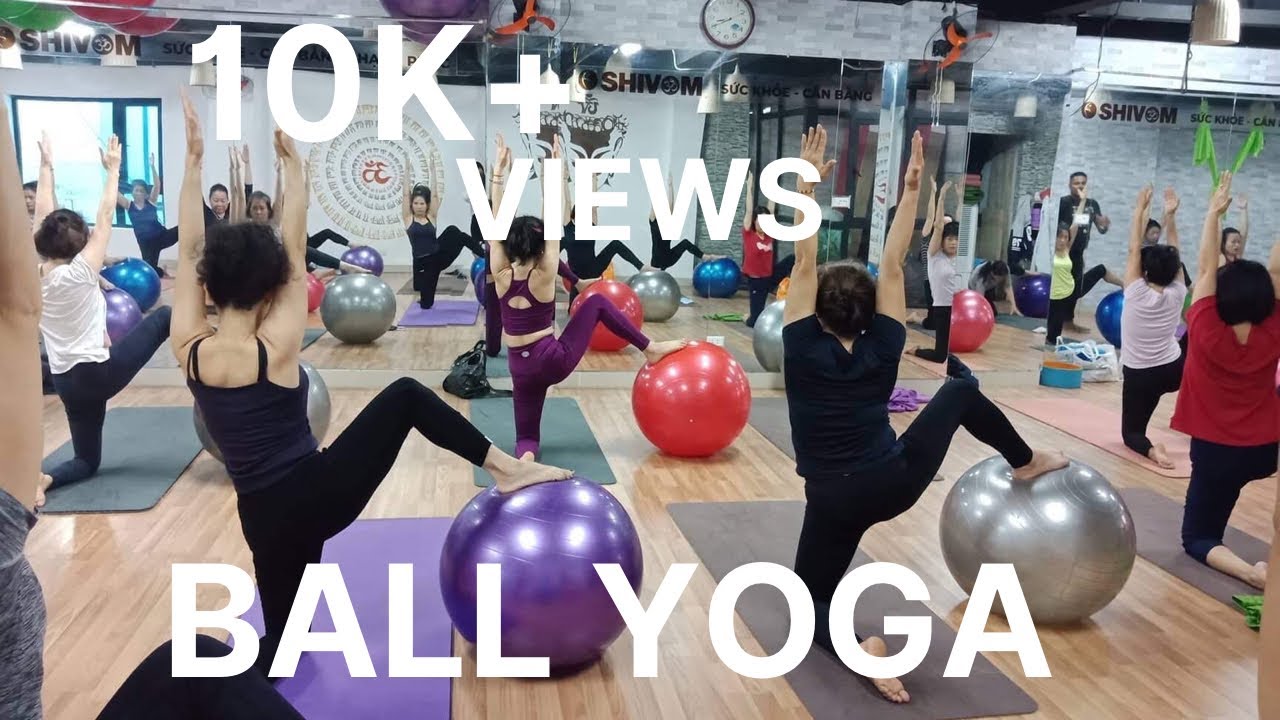 Yoga Workout With Ball | full Ball Yoga Class | Anmol Singh | Shivom Yoga & Dance