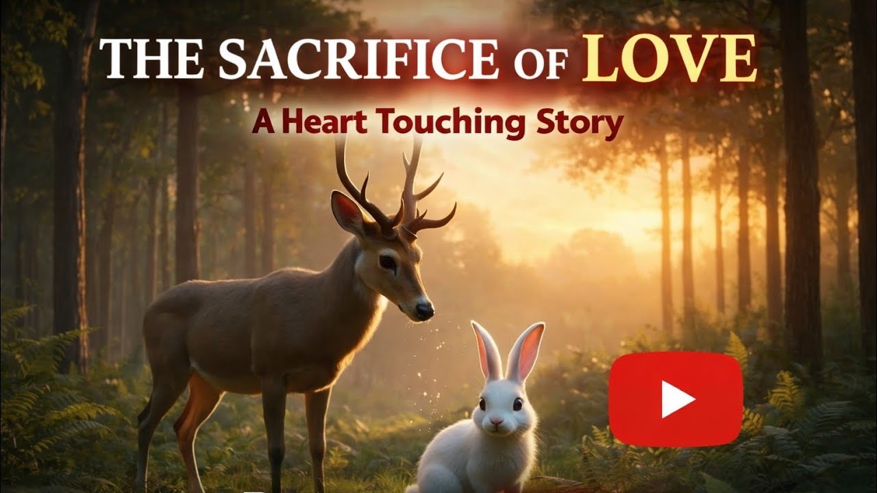 “The Sacrifice of Love” Heart broken story,#deer#rabbit#story#english#viral #animals 