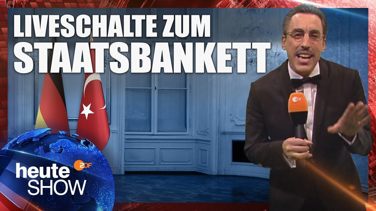 Liveschalte zum Staatsbankett für Erdogan | heute-show vom 28.09.2018