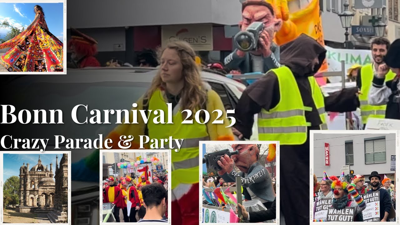 🎭 Bonn Carnival 2025 | Colorful Parade & Festive Celebrations in Germany 🇩🇪🎉