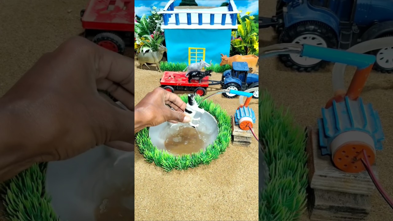 diy tractor video mini water pump science project 