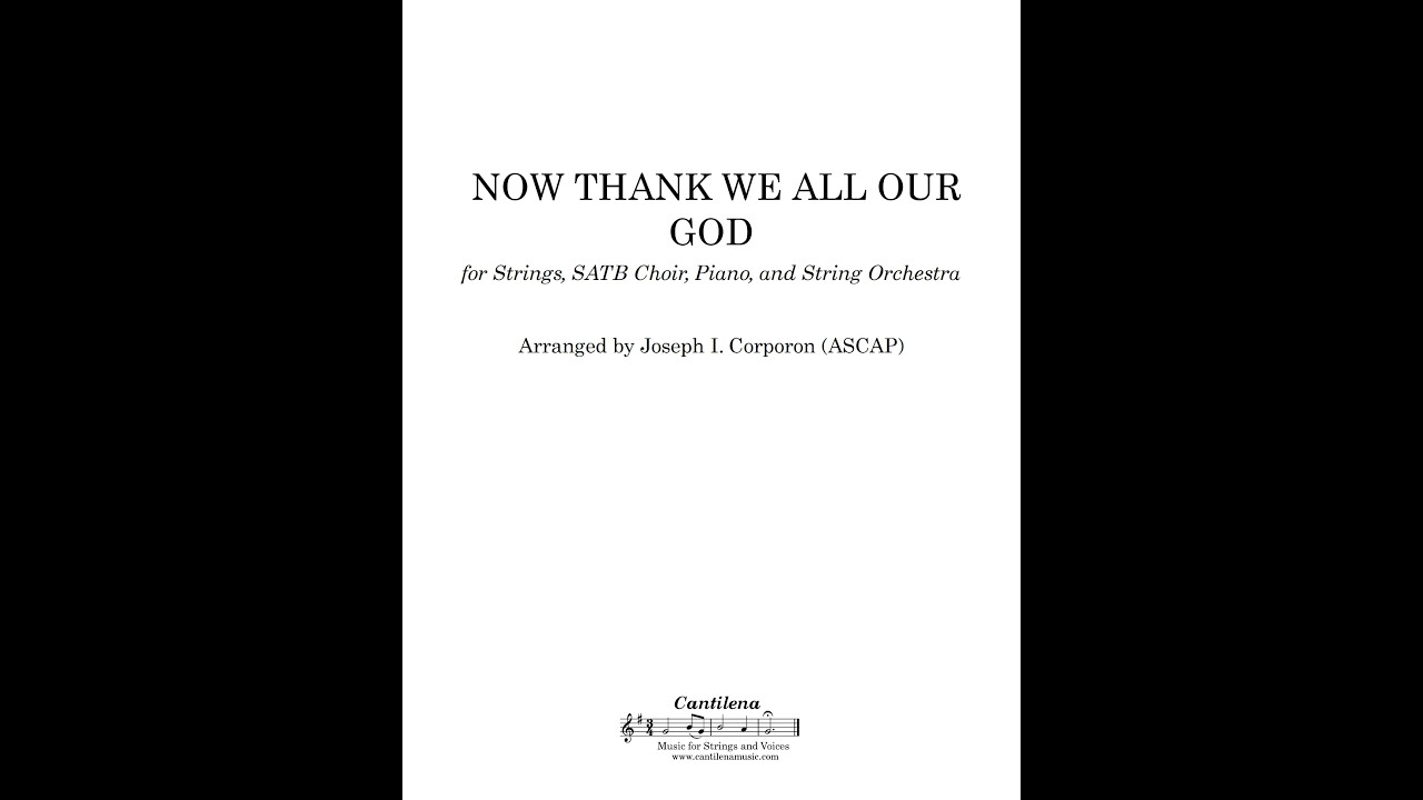 Now Thank We All Our God arr. by Joseph I. Corporon (ASCAP)