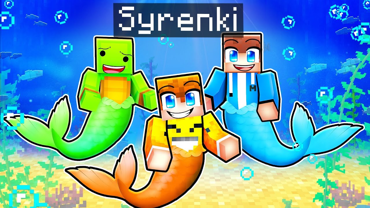 ZMIENIŁEM PRZYJACIÓŁ w SYRENKI w Minecraft!