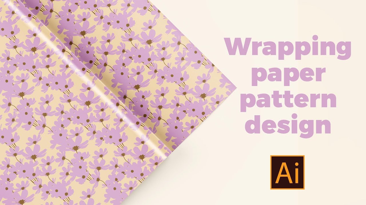 how to create wrapping paper pattern design in adobe illustrator