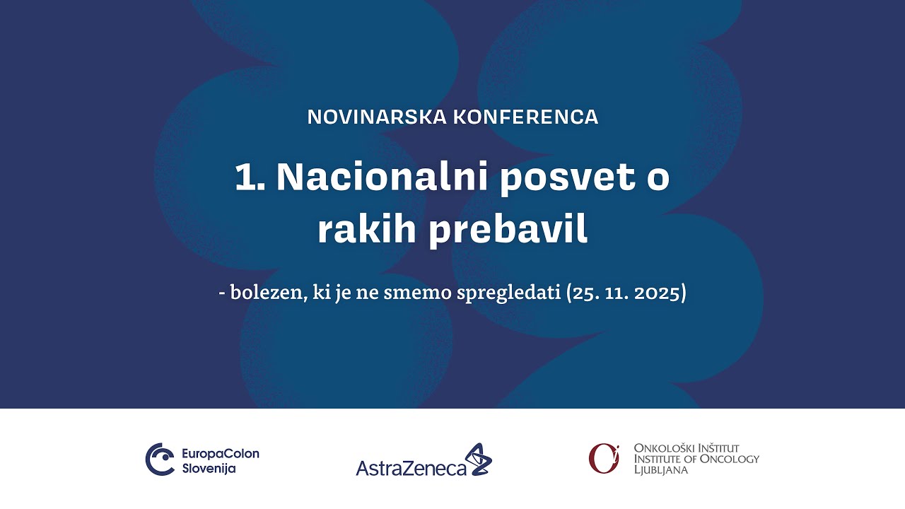 Novinarska konferenca Združenja EuropaColon Slovenija o raku prebavil