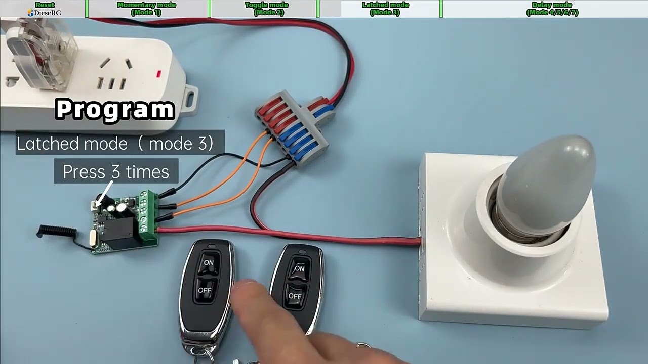 433Mhz Remote Controls Wireless Remote Switch 220V 1CH Relay Receiver Module ON OFF Transmitter