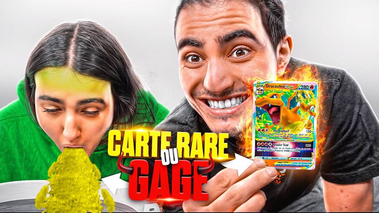 UNE CARTE RARE OU UN GAGE ? (elle vomit pour de vrai😭)