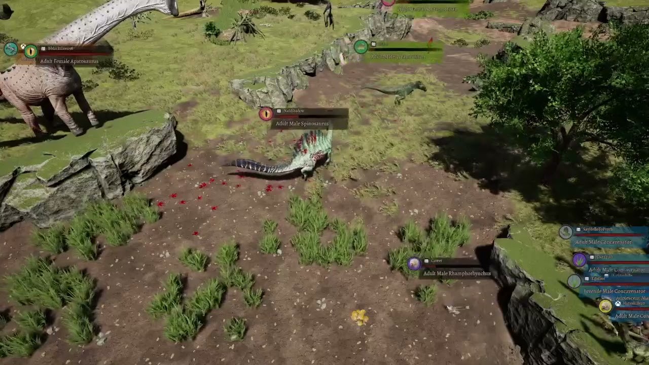 Path Of Titans: Solo Spinosaurus DESTROYS Titan duo | Crimson: Semi-Realim