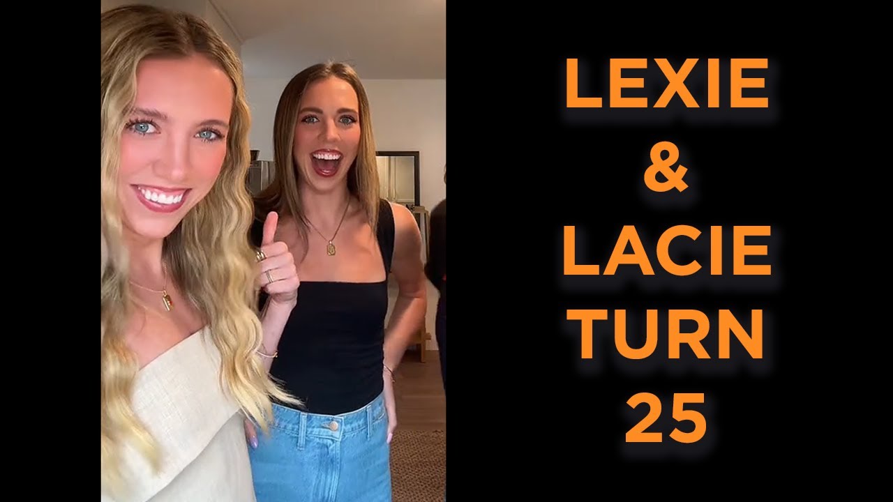 Лекси Халл празднует свой день рождения с сестрой-близняшкой Лейси и её друзьями (13 сентября 202...