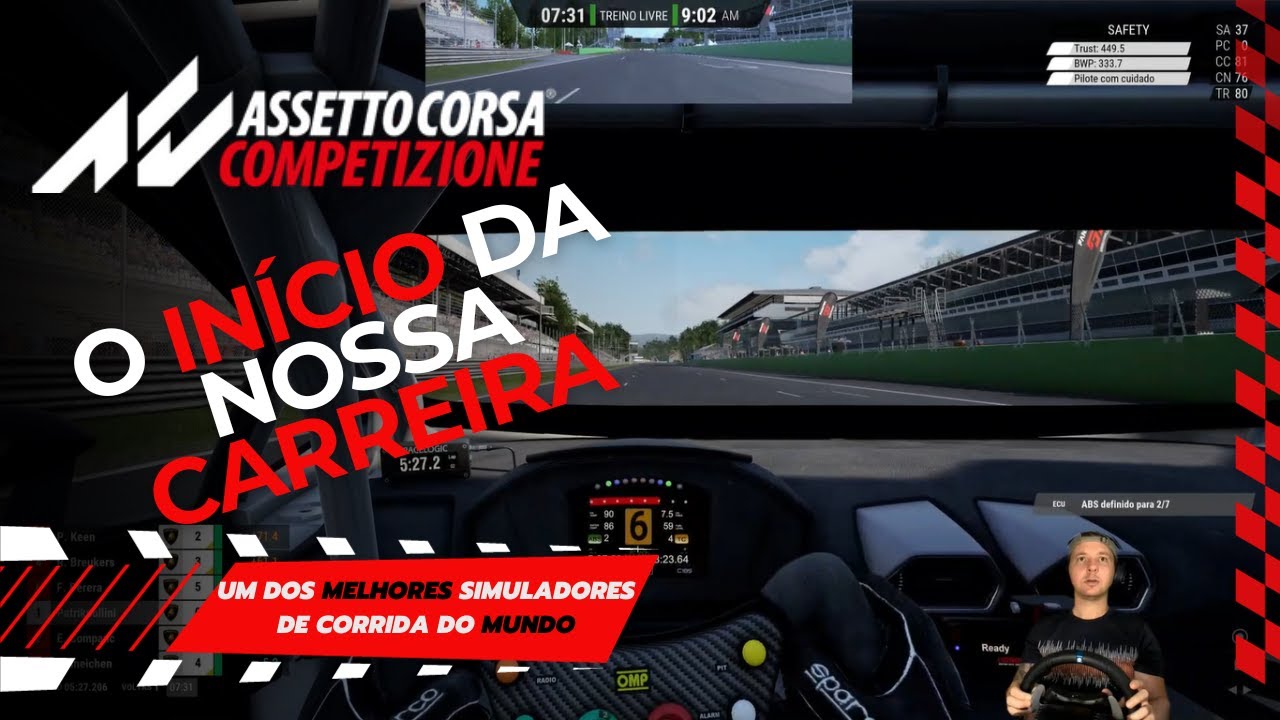 Assetto Corsa Competizione - Início da Carreira - Teste da Lamborghini #01