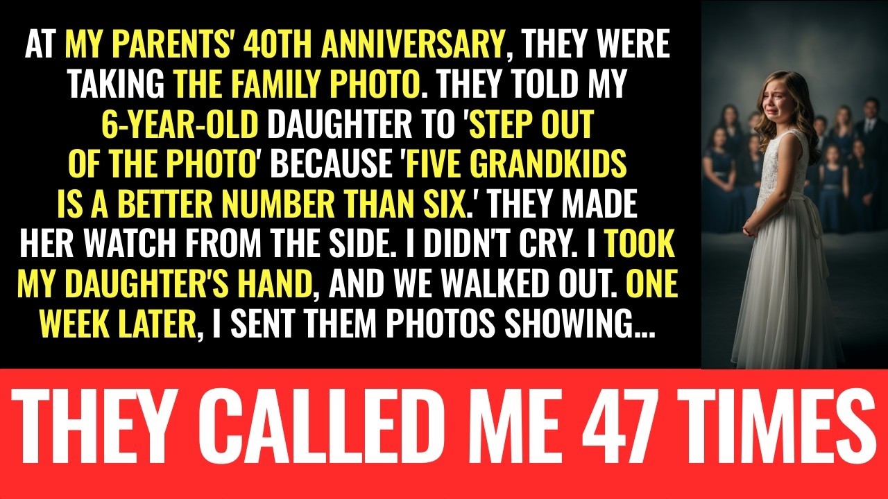 My parents told my 6-year-old she's 'ONE TOO MANY' for the family photo—then I reacted