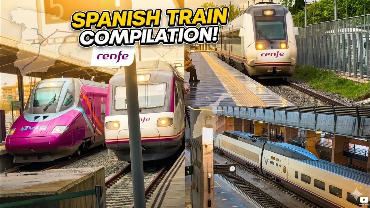Spanish Train compilation 🇪🇸! Renfe AVE & Talgo High-Speed, Regional & More trains #renfe