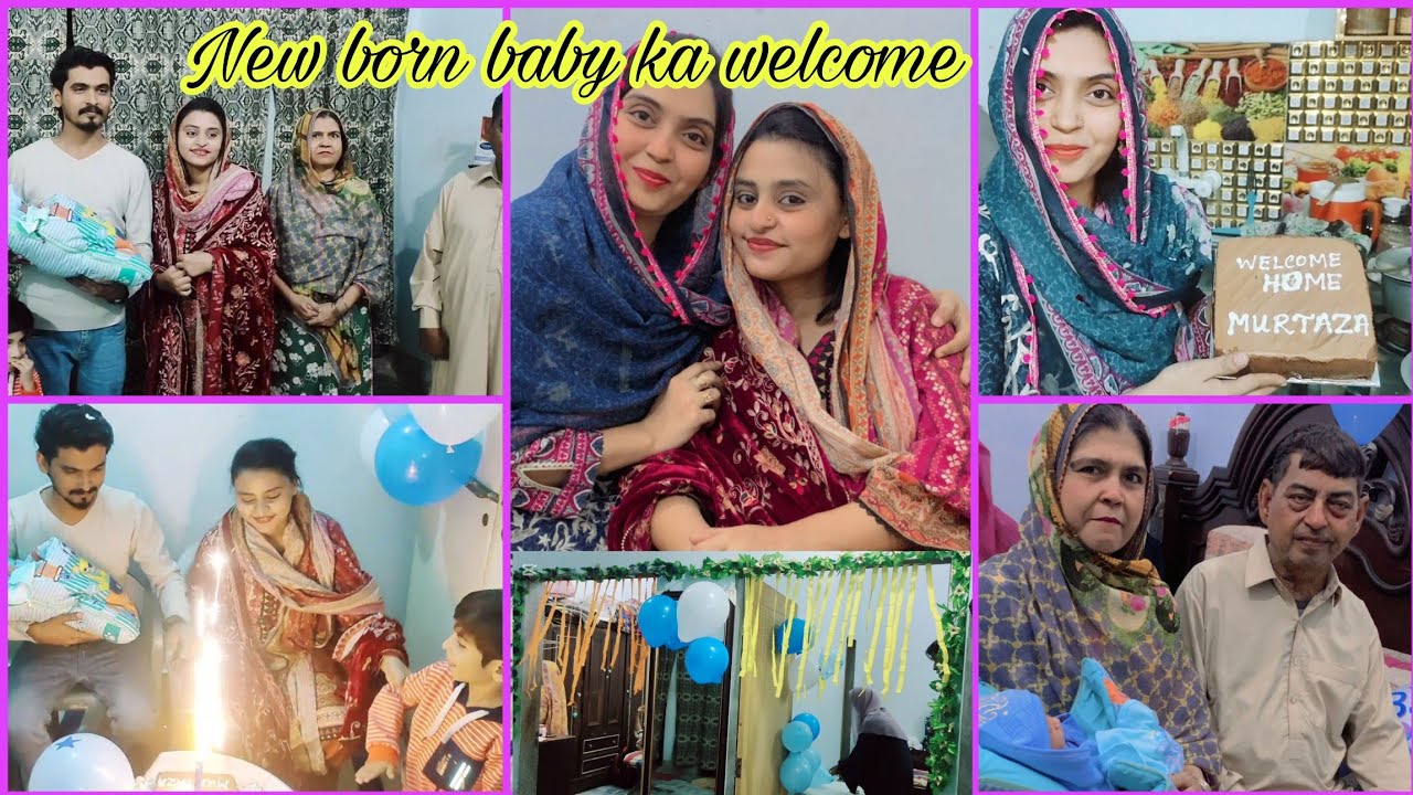 MaashaAllah Apne bhatijeje or bhabhi ka welcome kiya buht Khushi se .... Mummy papa ki buht Khush