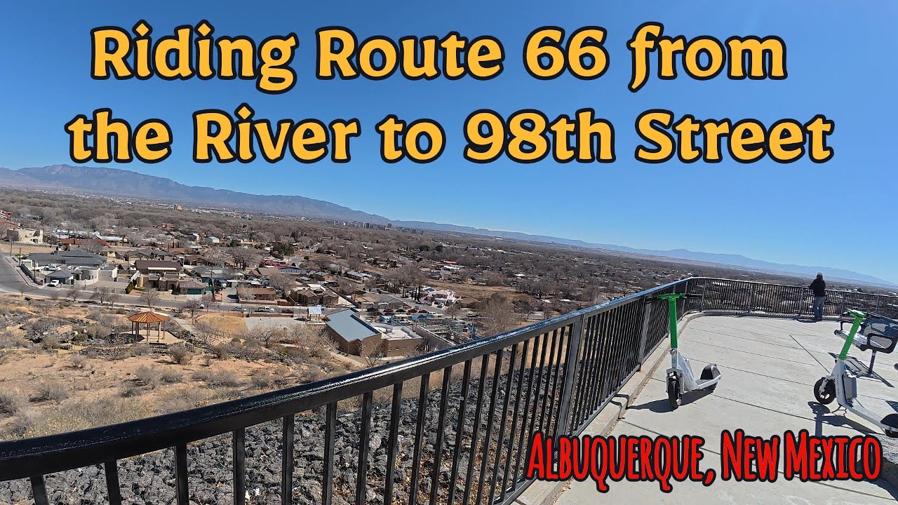 Едем по трассе 66 от реки Рио-Гранде до 98-й улицы. #Альбукерке #Трасса №66