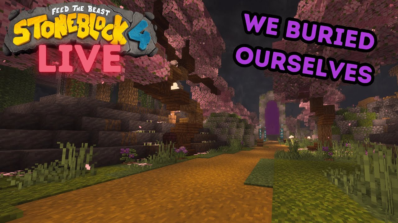 🔴Live - Minecraft Mondays - Buried in Stone - Stoneblock 4 Modpack with @GoblynnGrymm
