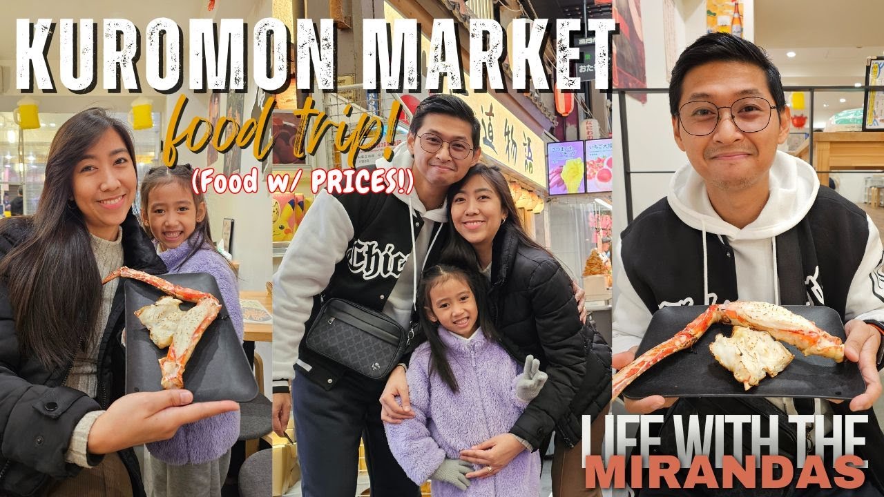 Kuromon Market: Osaka's Ultimate Street Food! 🇯🇵 Life with the Mirandas