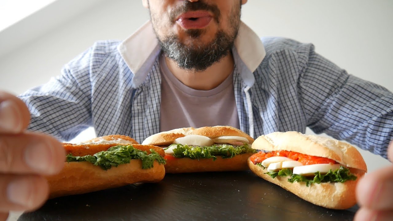 ASMR Deutsch &ndash; Nordsee Fischbr&ouml;tchen (Fish Sandwiches) | German with English subtitles