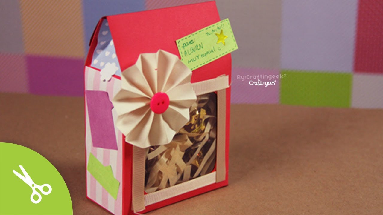 Cajita sorpresa: dulces y regalo - 14 de febrero // Gift Box DIY