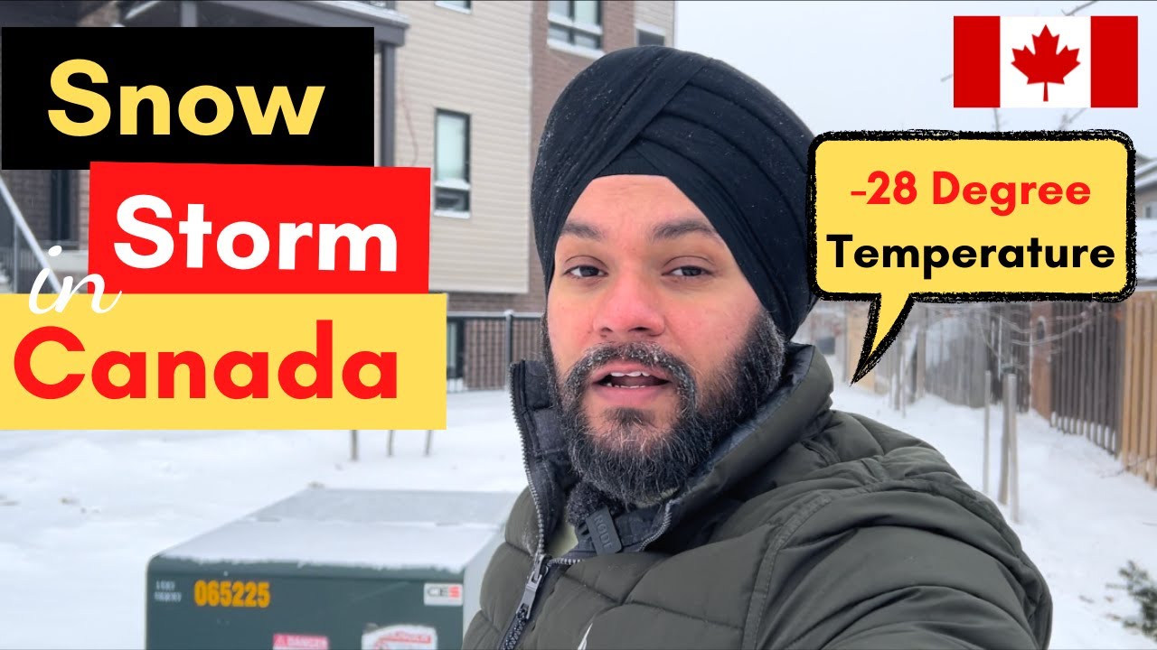 Snow Storm in Canada | Surviving Winters in Canada and Why I was not making videos | Gursahib Singh