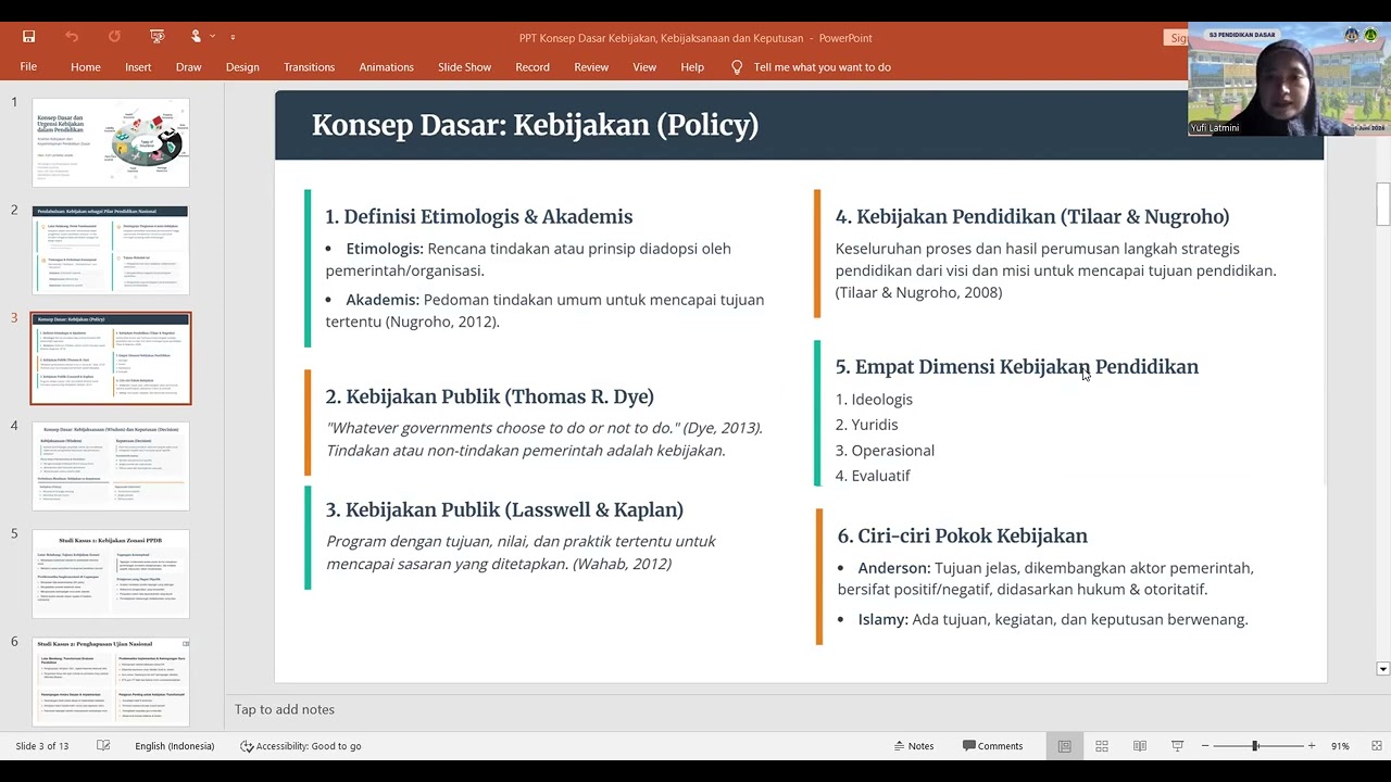 Presentasi Makalah Konsep Dasar Kebijakan, Kebijaksanaan, dan Keputusan