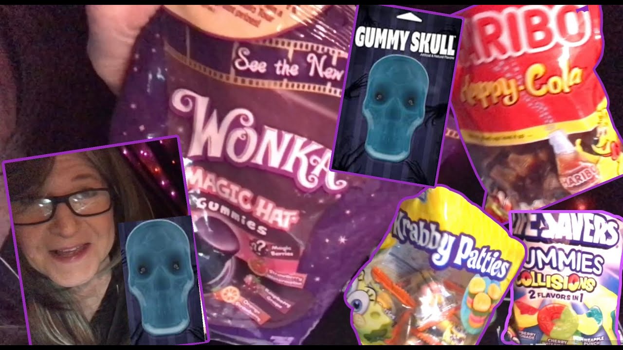 Late Night Gummy Tasting 🎧 Wonka, Haribo, SpongeBob, Lifesavers & more evening relaxation ASMR