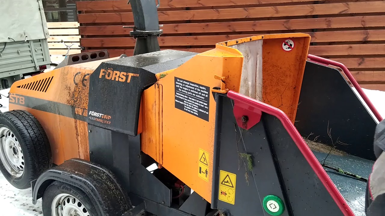 Измельчение веток FÖRST ST8 Владимирская область, Александровский район, Золотые Сосны.